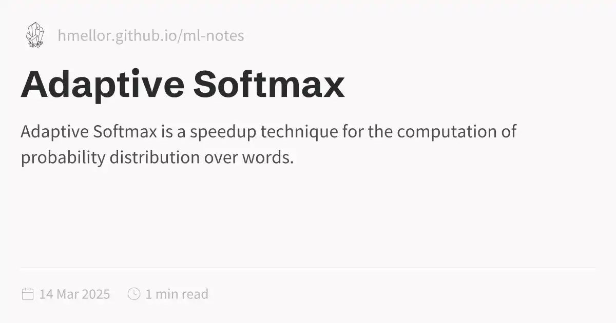 Adaptive Softmax